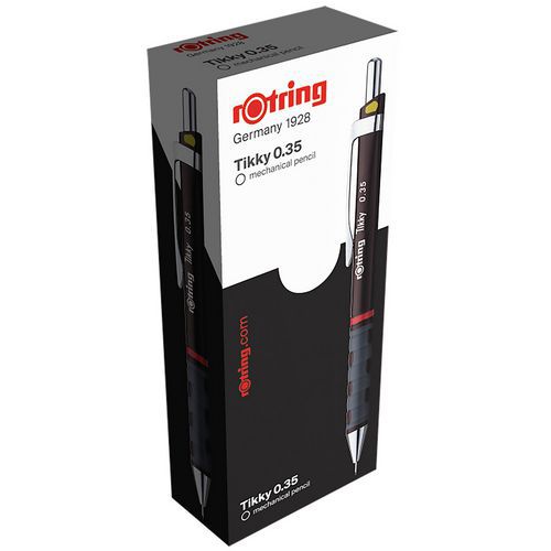 Scatola da 12 portamine rOtring® Tikky II 0,35 mm-Corpo nero,
