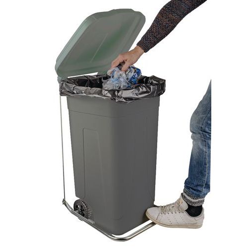 kit anello + pedale pattumiera 80 L,