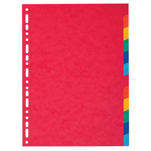 Set di 12 intercalari in cartoncino 220 g A4,