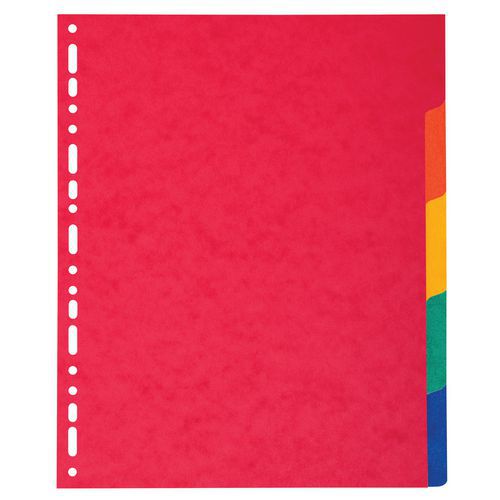 Set di 5 intercalari in cartoncino lucido 225 g A4 maxi,