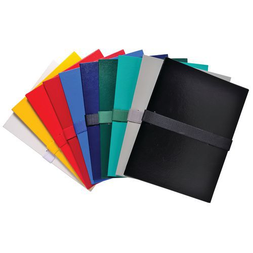 Cartelletta estendibile balacron senza lembo cinghia 24 x 32 cm blu marino,