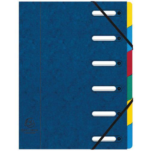 Classificatore Harmonika® con elastici, 6 scomparti assortiti,