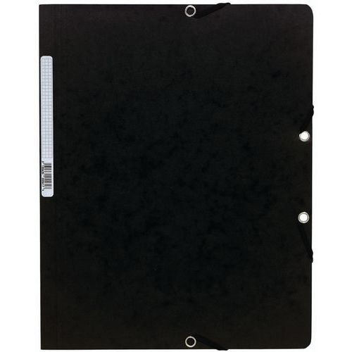 Cartelletta con elastico senza lembi in cartoncino A4 lucido da 400 g/m²,