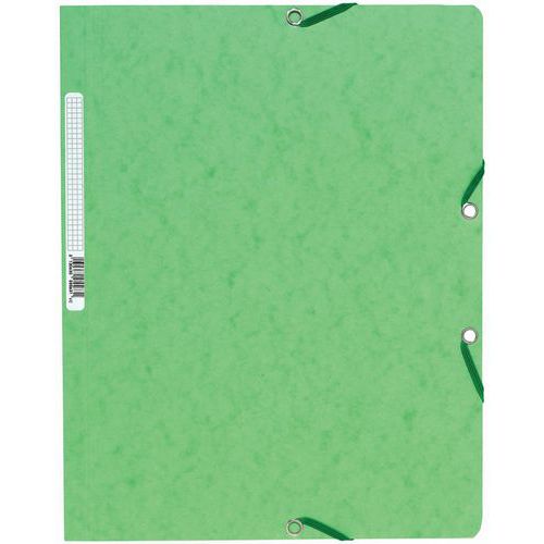 Cartelletta con elastico senza lembi in cartoncino lucido 400 g/m² A4 tiglio,