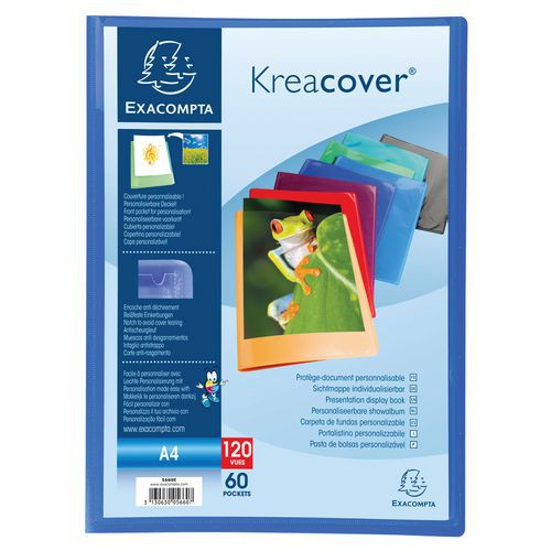 Set da 8 portalistini in PP kreacover® 120 facciate A4 assortiti,