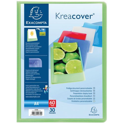 Set da 8 portalistini in PP kreacover® 100 facciate A4 assortiti,