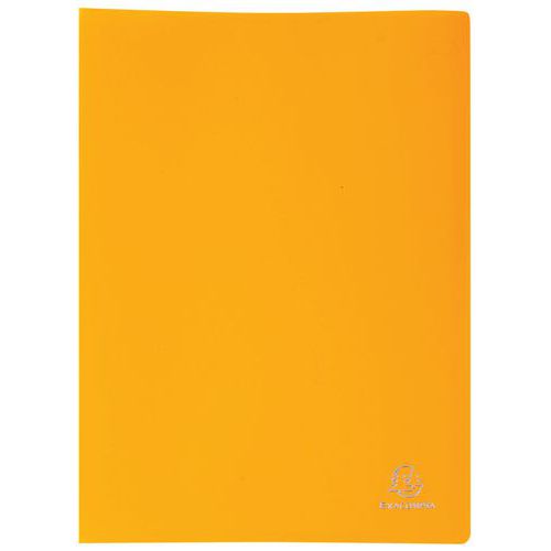 Portalistini giallo PP flessibile opaco 20 facciate A4,