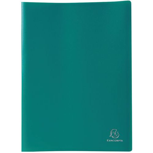 Portalistini verde PP flessibile opaco tasche 80 facciate A4,