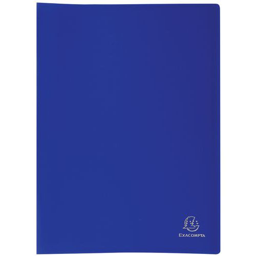 Portalistini blu PP flessibile opaco tasche 100 facciate A4,