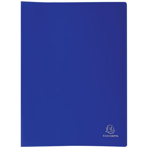 Portalistini blu PP flessibile opaco tasche 120 facciate A4,