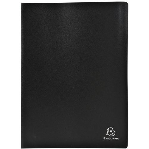 Portalistini PP nero flessibile opaco 160 facciate A4,