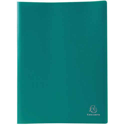 Portalistini PP verde flessibile opaco 160 facciate A4,