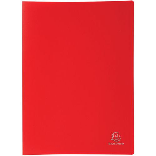Portalistini PP rosso flessibile opaco 160 facciate A4,