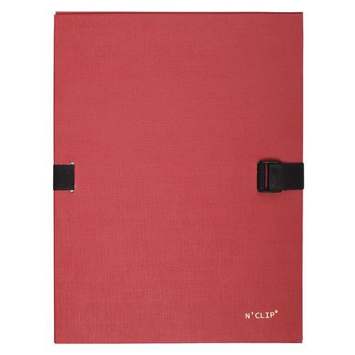 Cartelletta con retro estendibile n'clip Rosso,