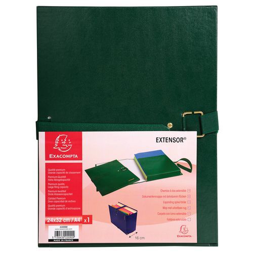 Cartelletta con retro estendibile extensor® - 24 x 32 cm Verde,