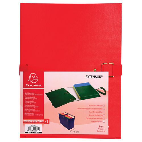 Cartelletta con retro estendibile extensor® - 24 x 32 cm Rosso,