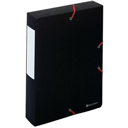 Scatola exabox retro da 60 mm in cartoncino lucido scotten A4 Nero,