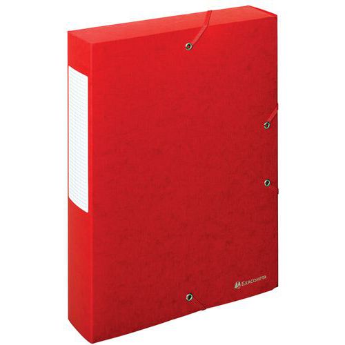 Scatola exabox retro da 60 mm in cartoncino lucido scotten A4 Rosso,