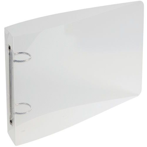 Raccoglitore per schede 125 x 200 2 anelli pp Crystal,