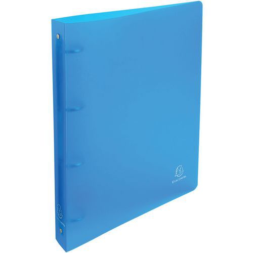 Raccoglitore 4 anelli 30 mm PP Chromaline A4 maxi Turchese,