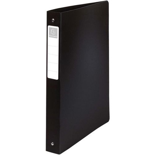 Raccoglitori 4 anelli 30 mm PP con etichetta per A4 maxi Nero,