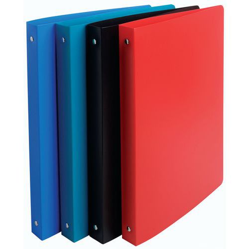 Set di 5 raccoglitori 4 anelli 20 mm PP opaco A4 Assortiti,