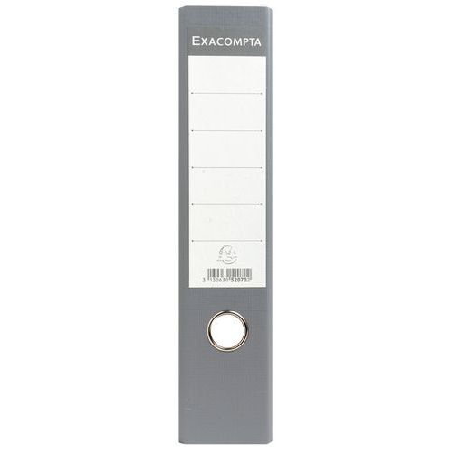 Raccoglitore a leva grigio con retro da 70 mm e perforatore A4 Grigio,