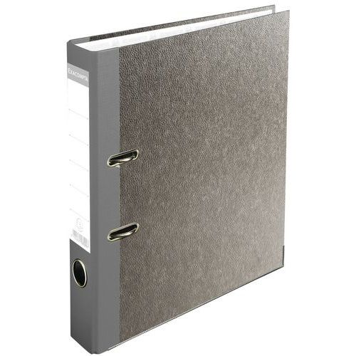 Raccoglitore a leva in cartoncino marmorizzato grigio retro da 50 mm, A4 Grigio,