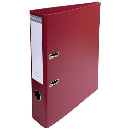 Raccoglitore a leva in pvc A4 retro da 70 mm Bordeaux,