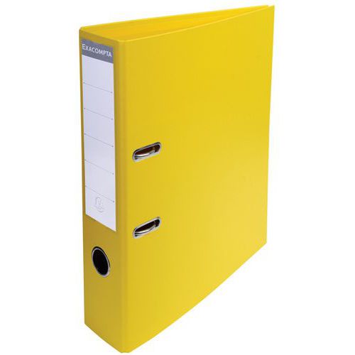 Raccoglitore a leva in PVC A4, retro da 70 mm Giallo,