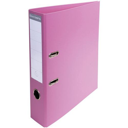 Raccoglitore a leva in pvc A4 retro da 70 mm Rosa,