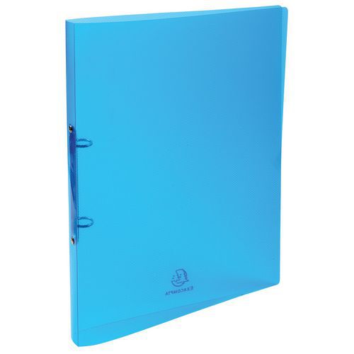 Set di 30 raccoglitori 2 anelli 15 mm PP crystal A4 Assortiti,