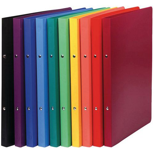 Set di 20 raccoglitori 2 anelli 15 mm PP opaco A4 Assortiti,