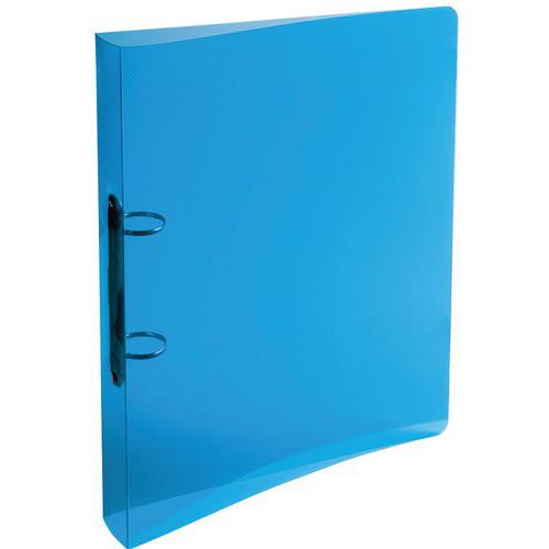 Set di 20 raccoglitori 2 anelli 30 mm PP crystal A4 maxi Assortiti,