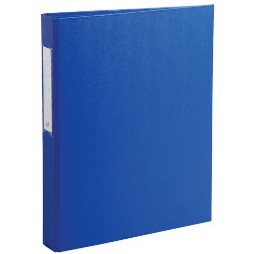 Raccoglitore foderato in PP 2 anelli tondi 25 mm sulla 3a Blu,