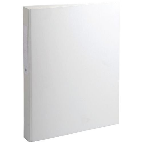 Raccoglitore foderato in PP 2 anelli tondi 25 mm sulla 3a Bianco,