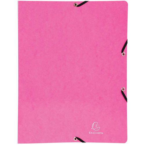 Raccoglitore con elastici 2 anelli 15 mm iderama A4 Rosa,