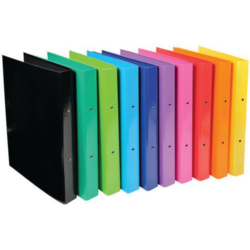 Set di 10 raccoglitori A4 2 anelli 30 mm iderama Assortiti,