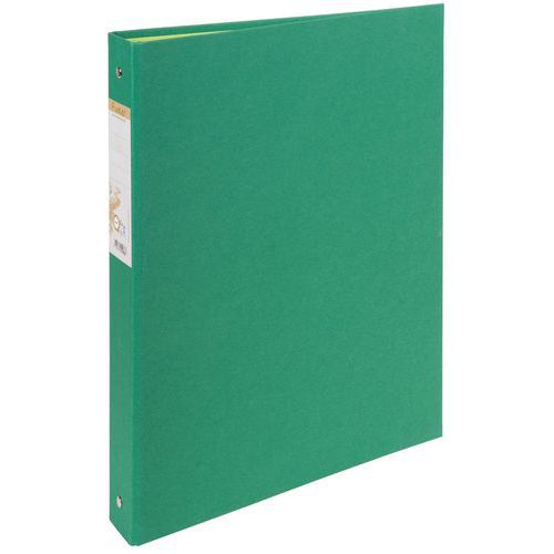 Raccoglitore foderato di carta 2 anelli 30 mm Forever A4 Verde scuro,