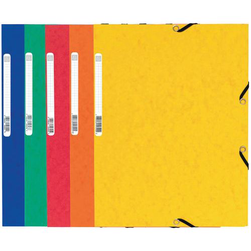 Set di 125 cartellette con 3 lembi in cartoncino lucido 355 g/m² A4 Assortite,