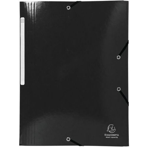 Cartelletta 3 lembi maxi capacity 425 g/m² Iderama A4 Nero,