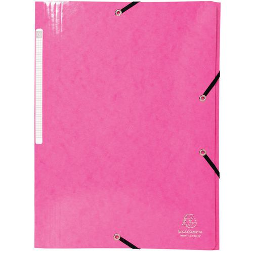 Cartelletta 3 lembi maxi capacity 425 g/m² Iderama A4 Rosa,