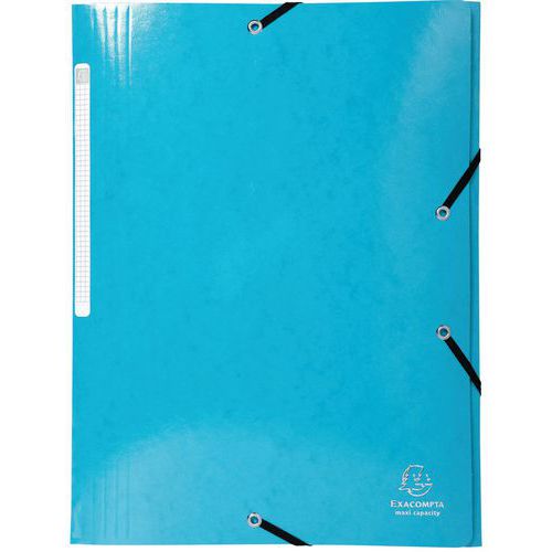 Cartelletta 3 lembi maxi capacity 425 g/m² Iderama A4 Azzurro,