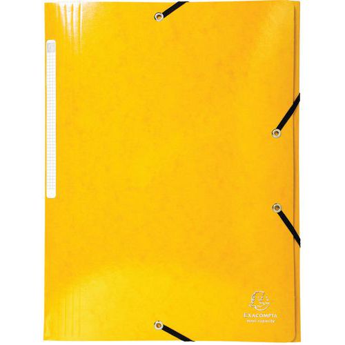 Cartelletta 3 lembi maxi capacity 425 g/m² Iderama A4 Giallo,