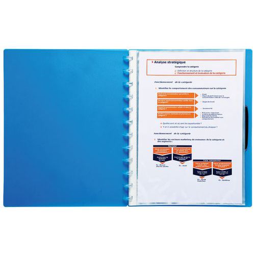 Ricarica da 20 bustine per portalistini A4 Crystal,