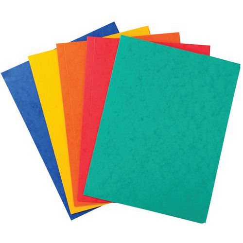 Set di 50 cartellette senza elastico 3 lembi 400 g/m² A4 Assortite,