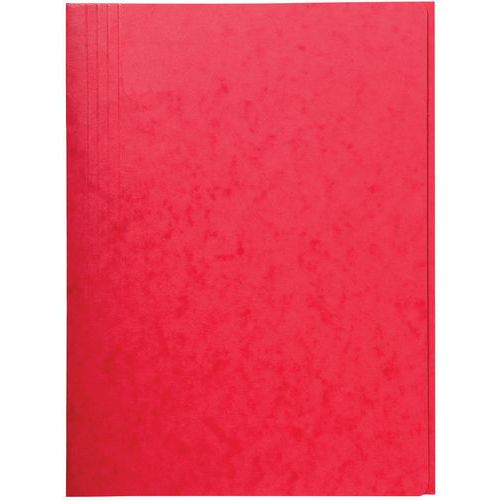 Cartelletta singola senza elastico con 3 lembi 400 g/m² A4 Rosso,