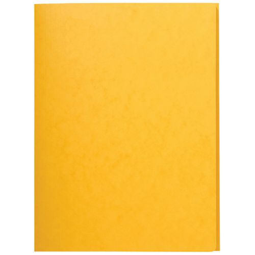 Cartelletta singola senza elastico con 3 lembi 400 g/m² A4 Giallo,