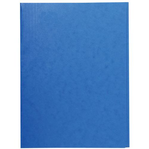 Cartelletta singola senza elastico con 3 lembi 400 g/m² A4 Blu,
