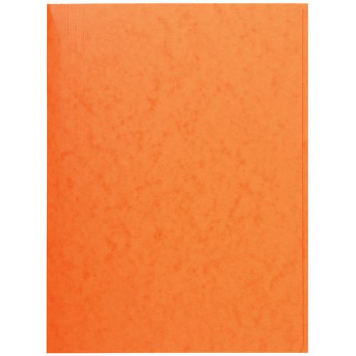 Cartelletta singola senza elastico con 3 lembi 400 g/m² A4 Arancione,